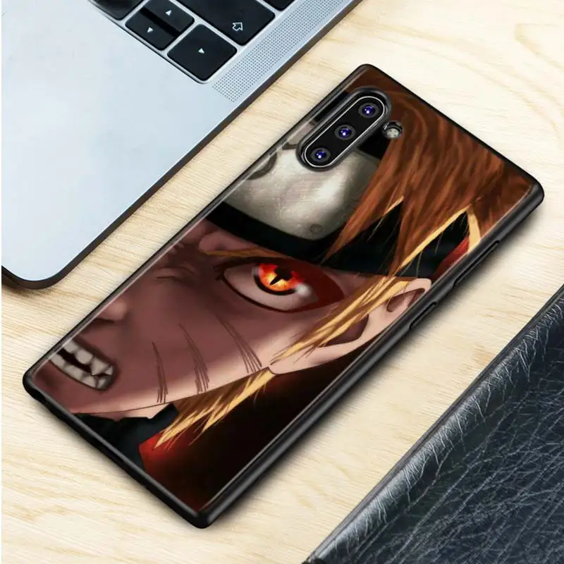 Черный силиконовый чехол аниме Наруто для samsung Galaxy Note 10Plus 10 Pro 9 8 S10 S9 S8 Plus S7 S6 Чехол Для Телефона - Цвет: Style 11
