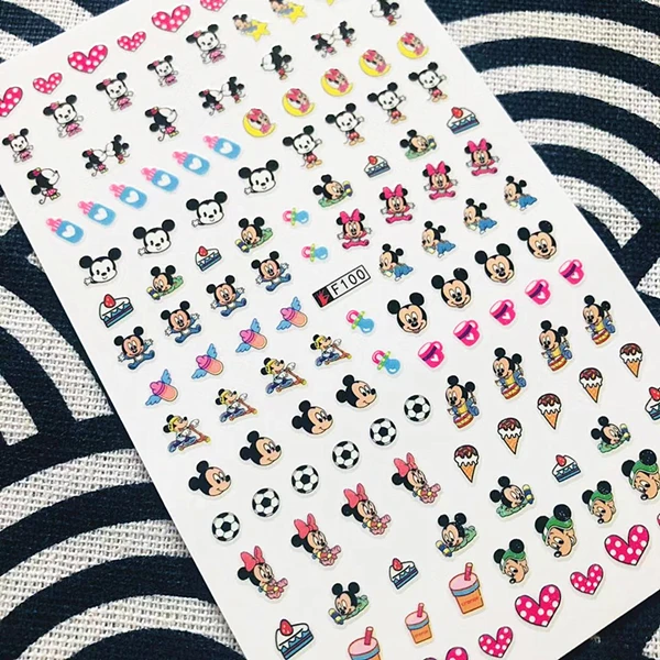 Серия one piece мультфильм-70 стикеры 3D на ногти nail Art Наклейка шаблон diy Инструменты для ногтей украшения - Цвет: F-100