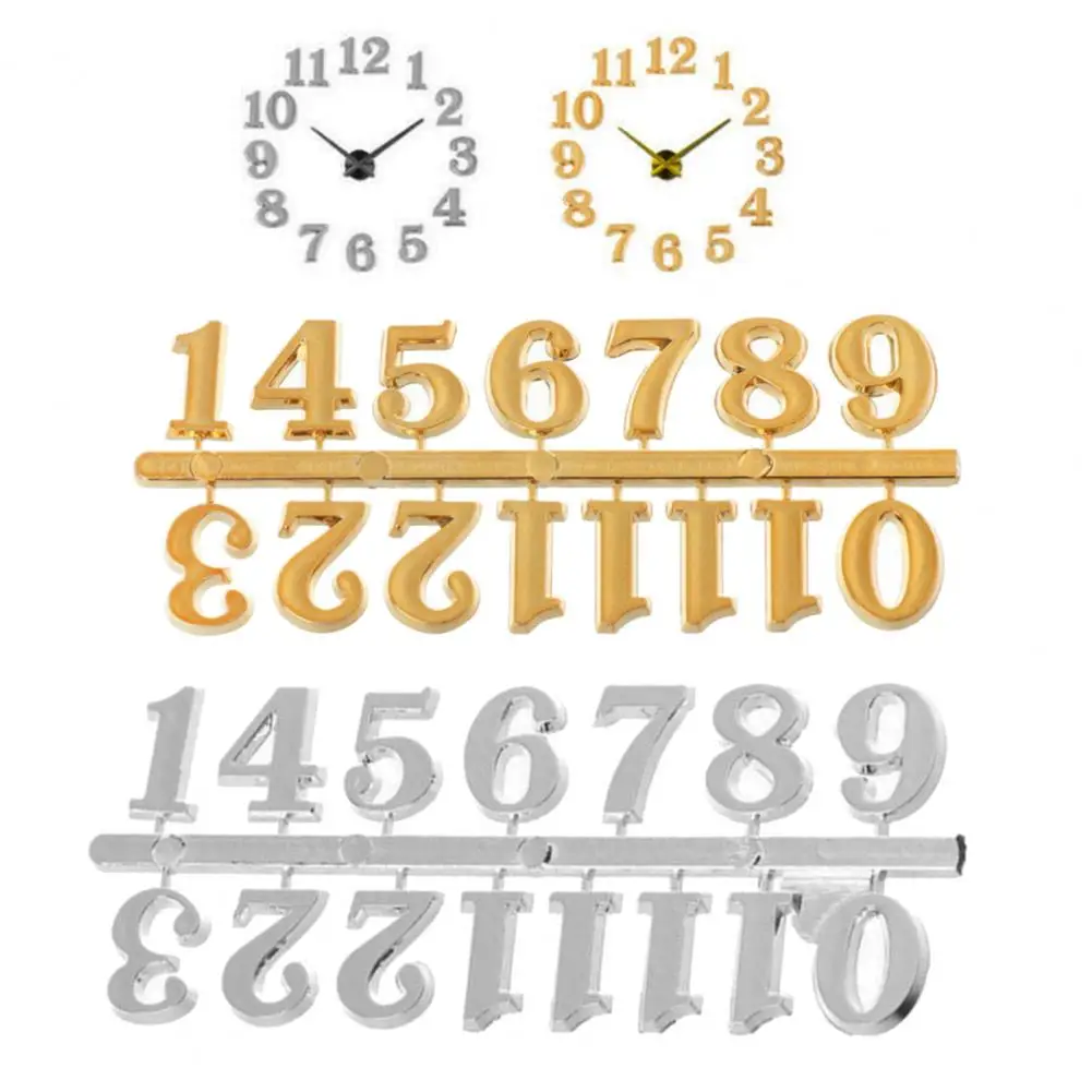 12 шт./компл. часы с цифрами простота сборки сменные однотонные кварцевые сделай