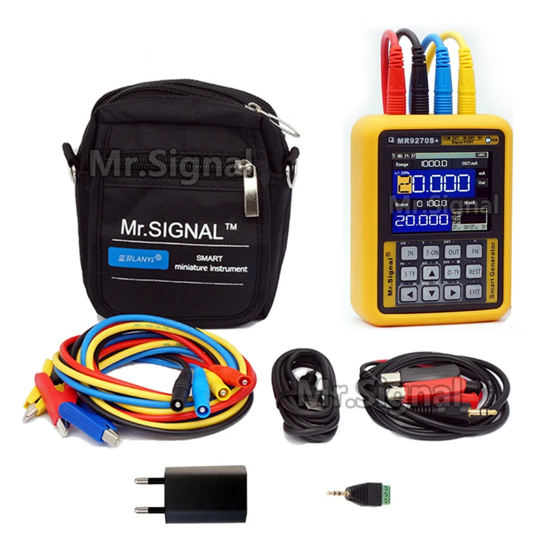 

MR9270S+ 4-20MA Signal Generator Calibrate Current Voltage PT100 Thermocouple Pressure Transmitter Logger PID Frequency