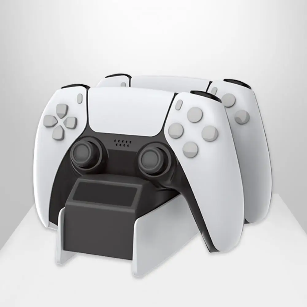 

2 in 1 Controller Charger Dual Port Charging Stand USB Wireless Handle Charge Base for PS5 Gaming Controllers Handles Kit