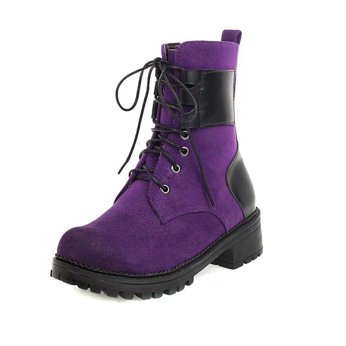 

Classic Front Lace-up Green Martin Boots Autumn And Winter Large Size Thick-soled Waterproof Women's Ankle Boats