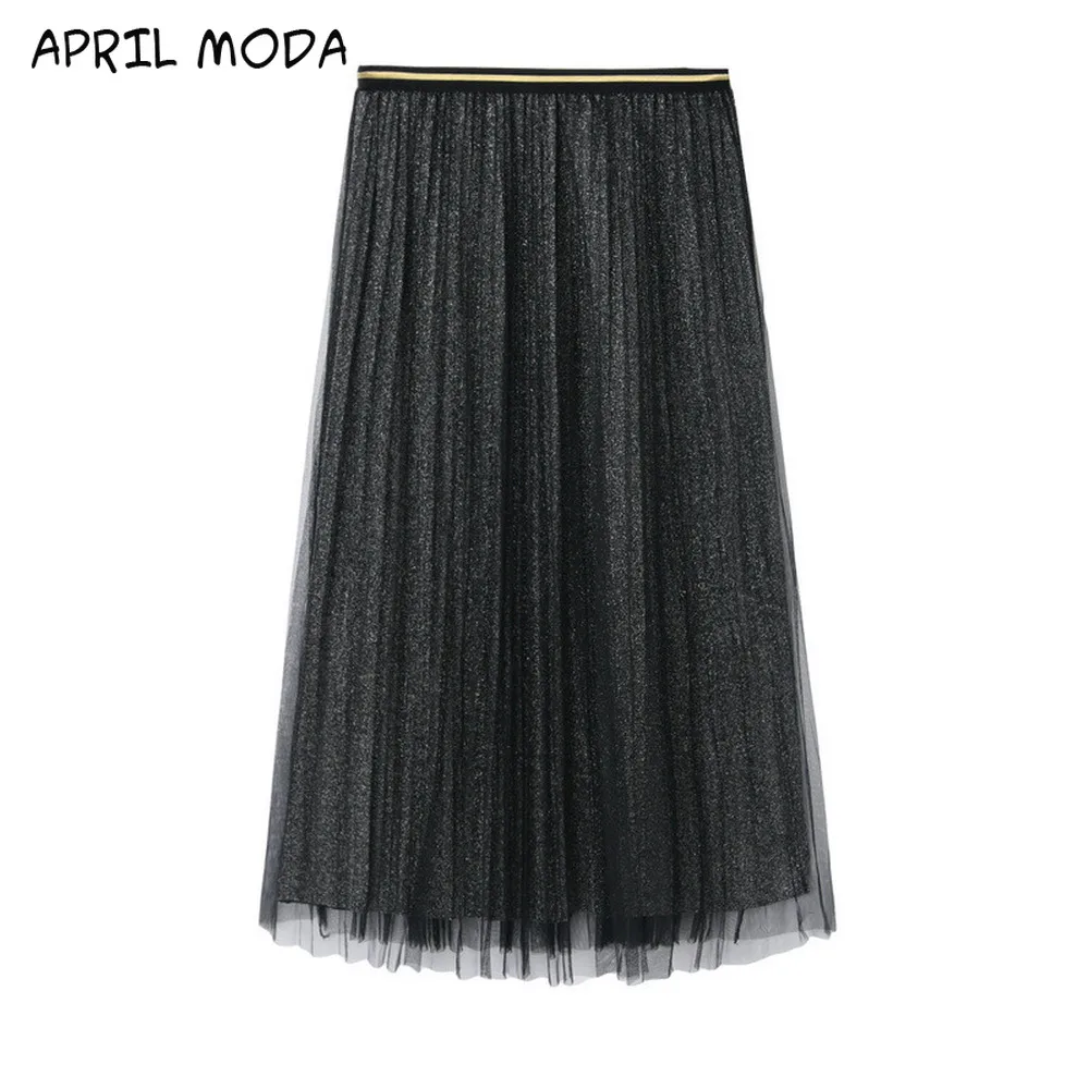 Весенняя Новинка 2020 юбки для женщин модная длинная юбка с высокой эластичной