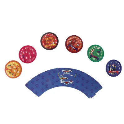 12pcs Cake border Собака печать латексные шары детский день рождения воздушные шары патрульные игрушки утолщенная собака следы латексный шар для украшения вечеринок поставка - Цвет: 12pcs Cake border