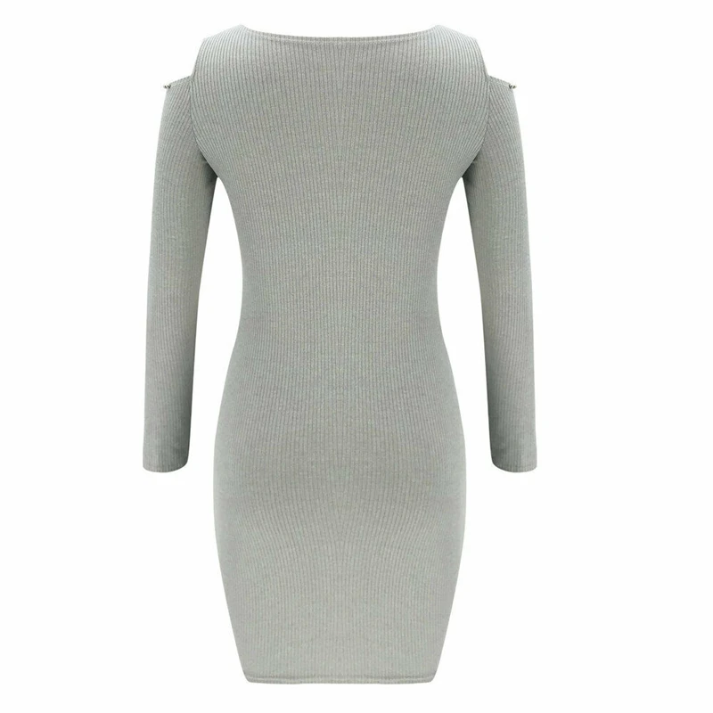 Женское сексуальное осеннее облегающее платье со стразами вечерние мини платья