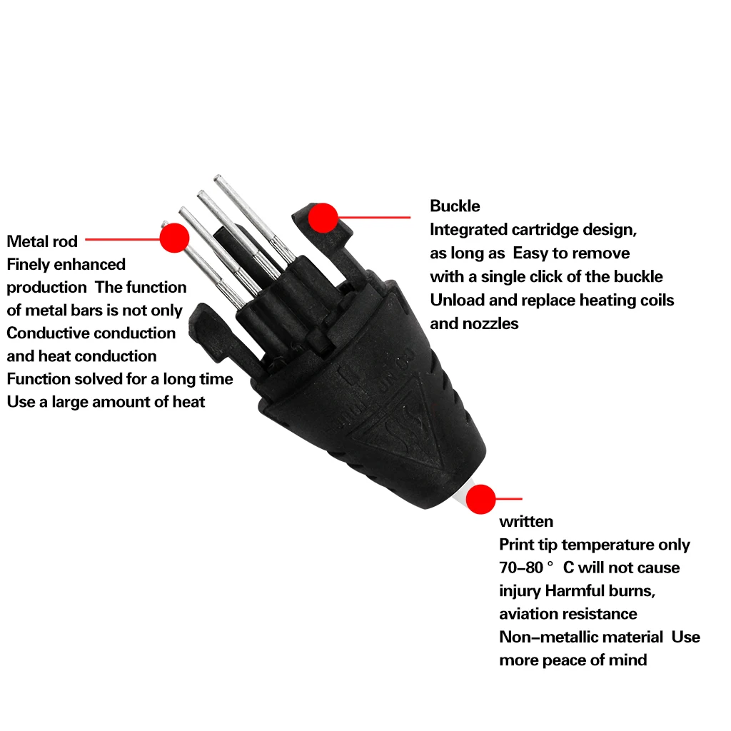 1 75 мм печатающая головка часть 3D принтер Ручка насадки Замена для второго