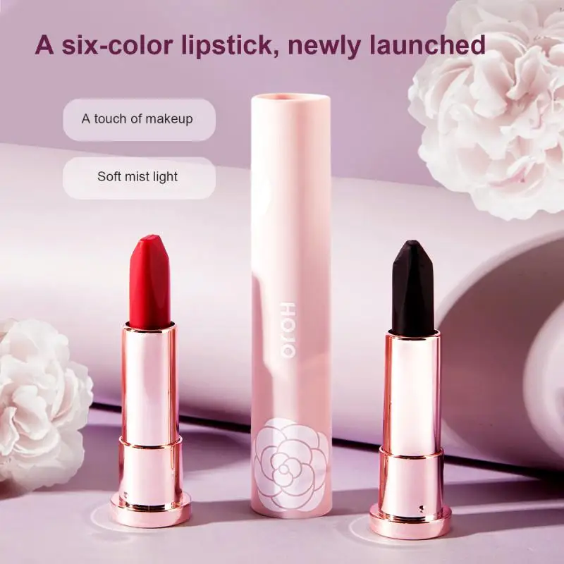 

6-color Matte Velvet Lipstick Misty Moisturizing Non-drying Waterproof Sweat-proof Non-stick Lip Stick Makeup Cosmetics TSLM1
