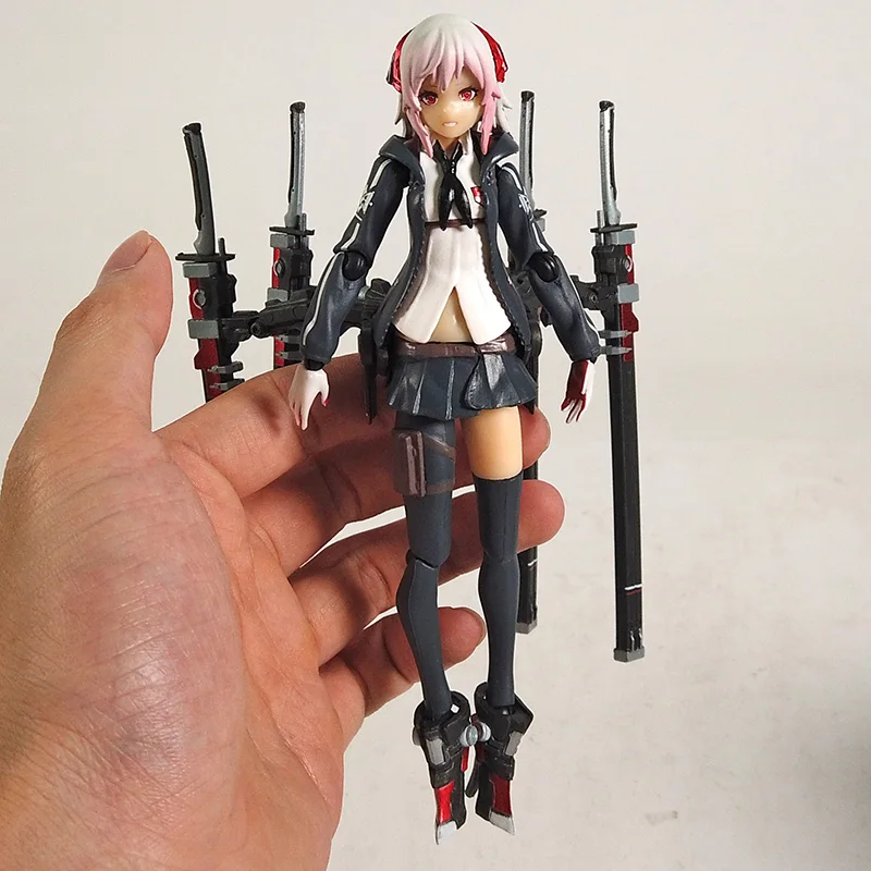 Очень вооруженная школьница Shi Figma 422 Ichi 396 ПВХ экшн-фигурка Коллекционная модель