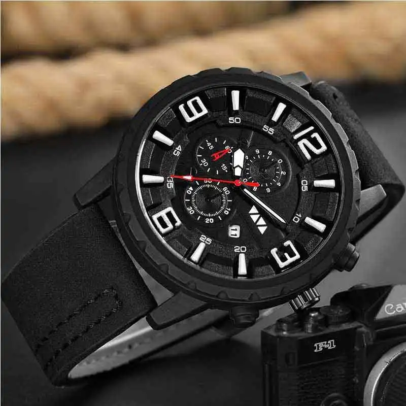 Деловые Спортивные Повседневные часы для мужчин Роскошные военные мужские