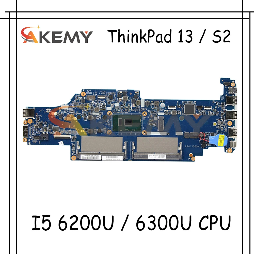 

Материнская плата для ноутбука ThinkPad 13 / S2 DA0PS8MB8G0 с процессором I5 6200U / 6300U FRU 01AY556 01AY557 01AY547 01AY54