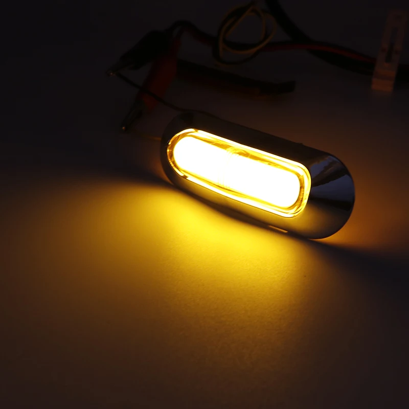 

10Pcs 4 LED Rear Side Marker Lights Clearance Light External Lamp Indicator Auto Car Truck Trailer Lorry 12V 24V Waterproof