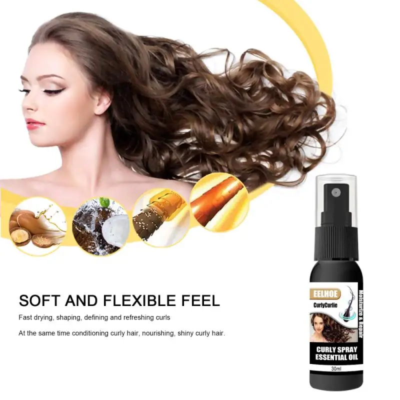 

30/50ml No-wash Conditioner Straight Curly Hair Serum Quick-drying Continuous Shaping Hair Conditioners Repairing TSLM2
