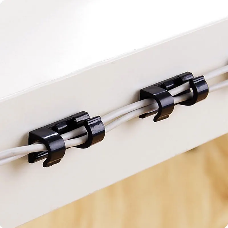 20 шт. пластиковые зажимы для кабелей 3 цвета | Дом и сад