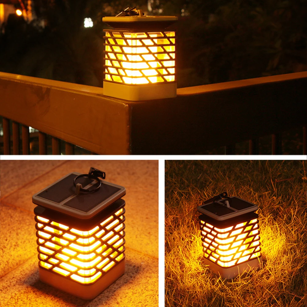 

75 LED Solar Flame Lamp Portable Solar Landscape Ultra Bright Lawn Lamps Outdoor Waterproof IP55 Garden Yard Flame Light