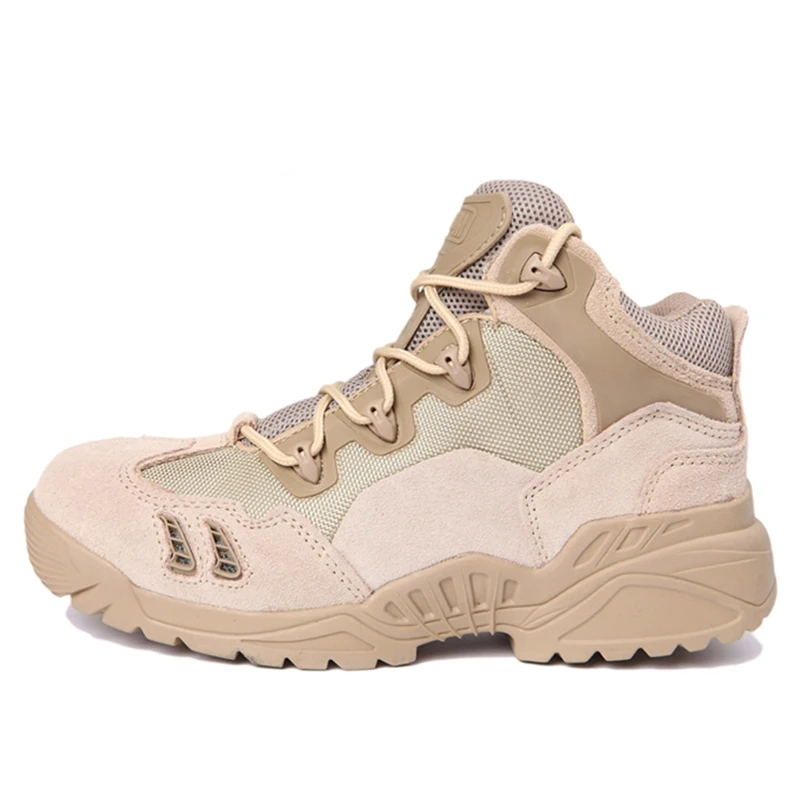 Армейские ботинки из натуральной кожи мужские дезерты в стиле милитари осенние