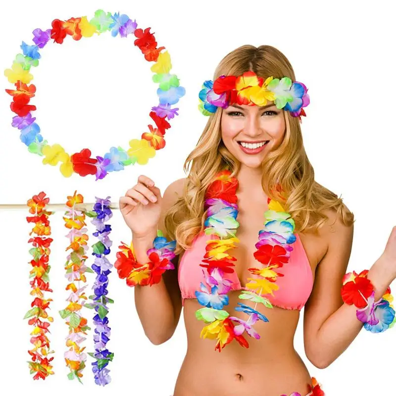 Искусственные цветы из ткани искусственная гирлянда искусственный Гавайский