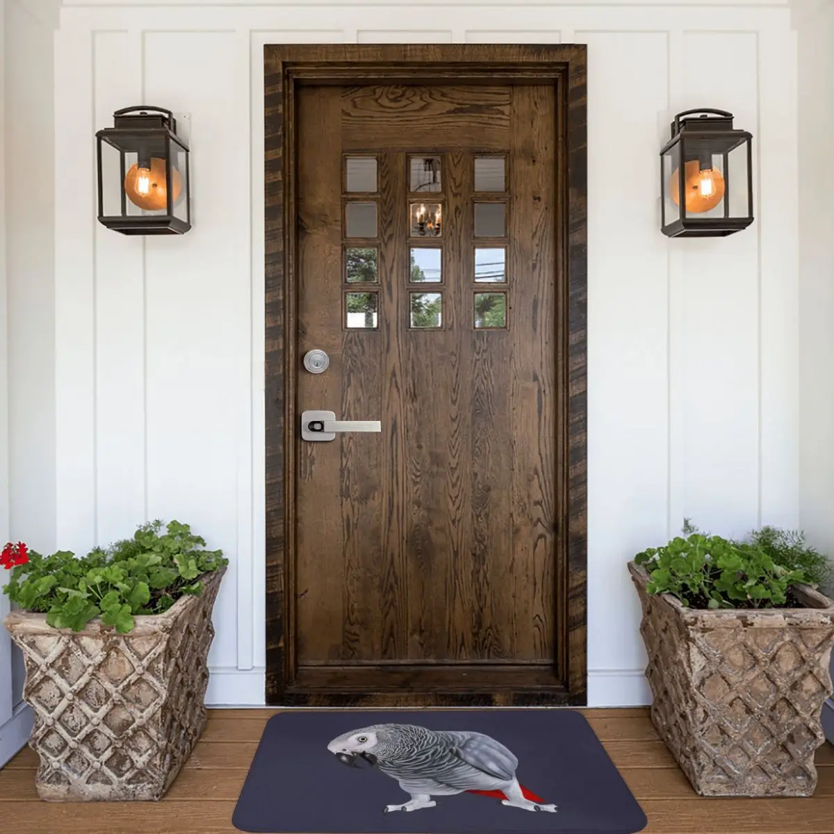 Африканский серый искусственный ковер коврик из полиэстера противоскользящий