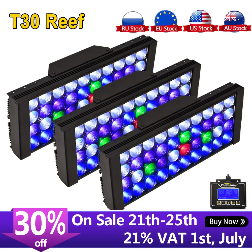 3 шт. Светодиодная лампа для растений и аквариумов светильник ing морской аквариум