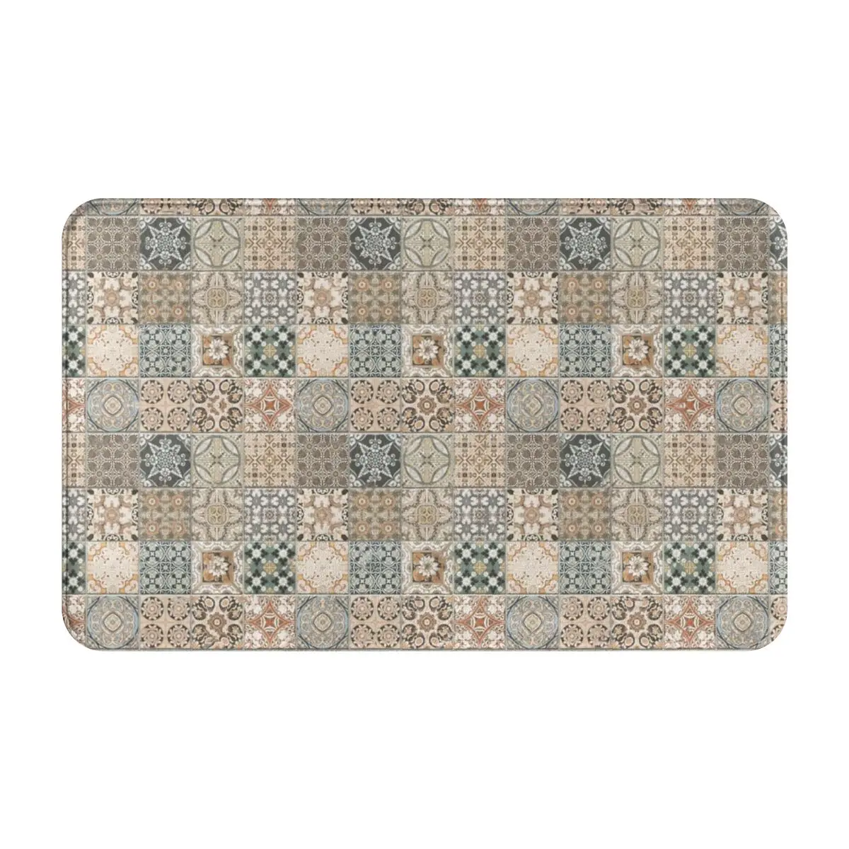 Коврик для ног в рустикальном марокканском стиле впитывающий Противоскользящий
