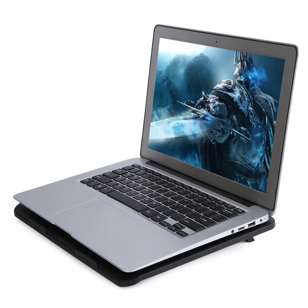 Notebook Cooler Laptop Cooling Pad Base With 200mm Big Silent Fan USB Stand For 14&quot Or Below Holder Desk | Компьютеры и офис