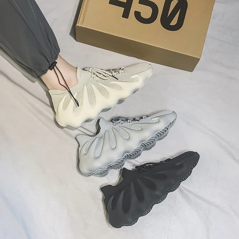 

2021 Summer Hot Style Men's Casual Sports Lightweight Flying Woven Upper Breathable Sports Running Men's Shoes