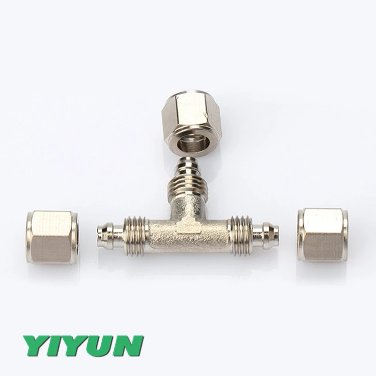 Латунь Т-образного трехходового переменного диаметра быстрого скручивания