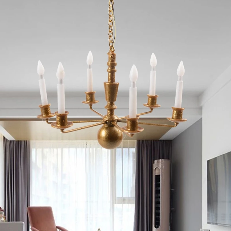 Масштабная модель светильник подарок для девочек кукольная мебель Винтаж