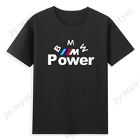 bmw men t shirt classic brand car m power series summer new tops pure cotton o neck stunning luxury mens clothing