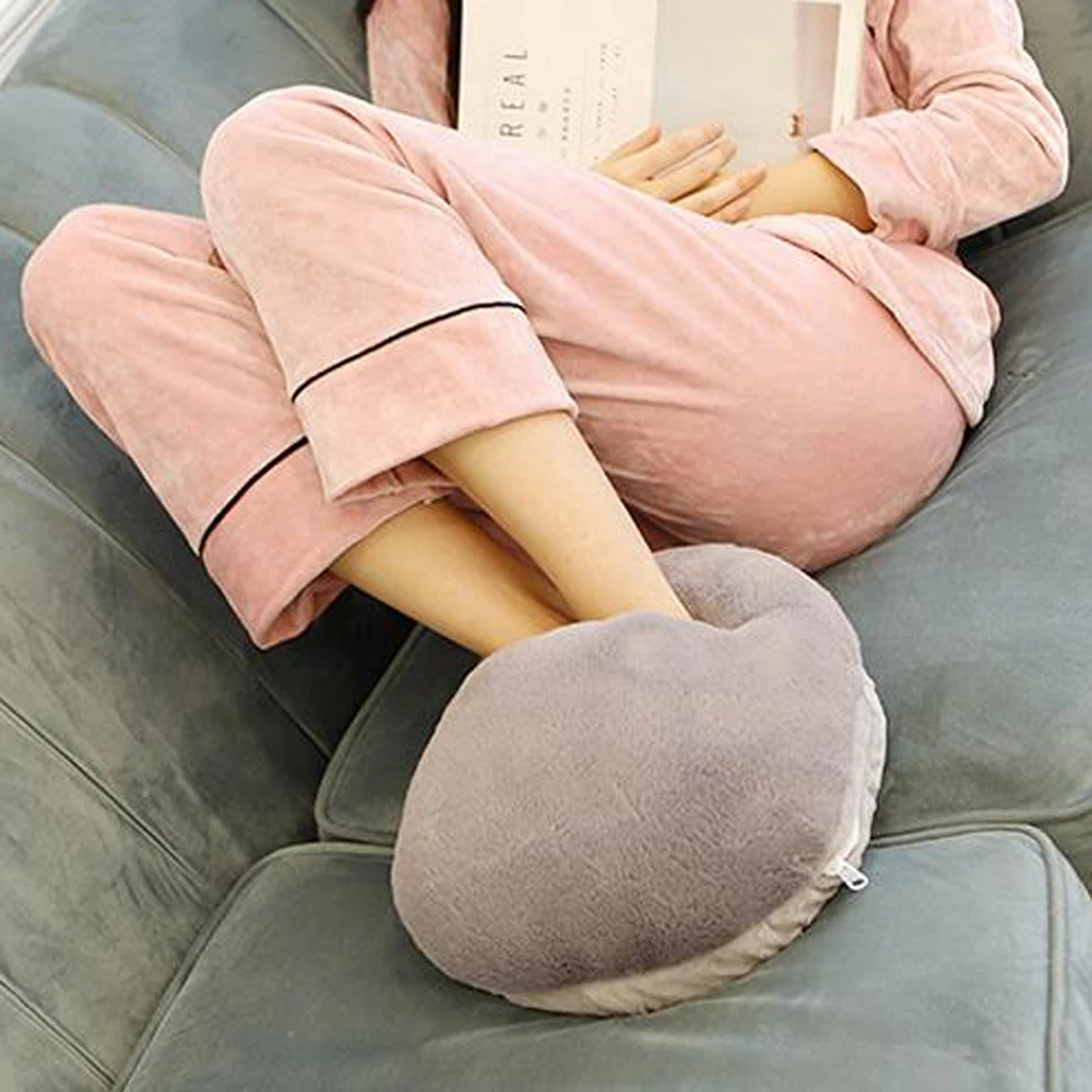 

Cute Feet Warm Slippers USB Electric Foot Warmer Cushion Heater for Winter Office Heating Slippers Shoes Pads Winter Blanket Mat