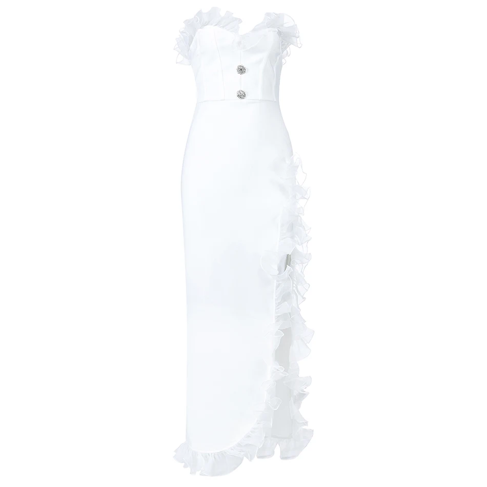 Женское длинное Бандажное платье привлекательное облегающее без рукавов и