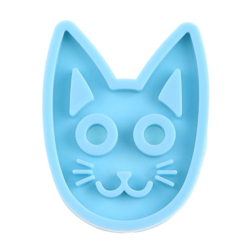

Epoxy Resin Mold Super Glossy Self-defense Cat Keychain Silicone Mould DIY Crafts Polymer Clay Jewelry Making Tool