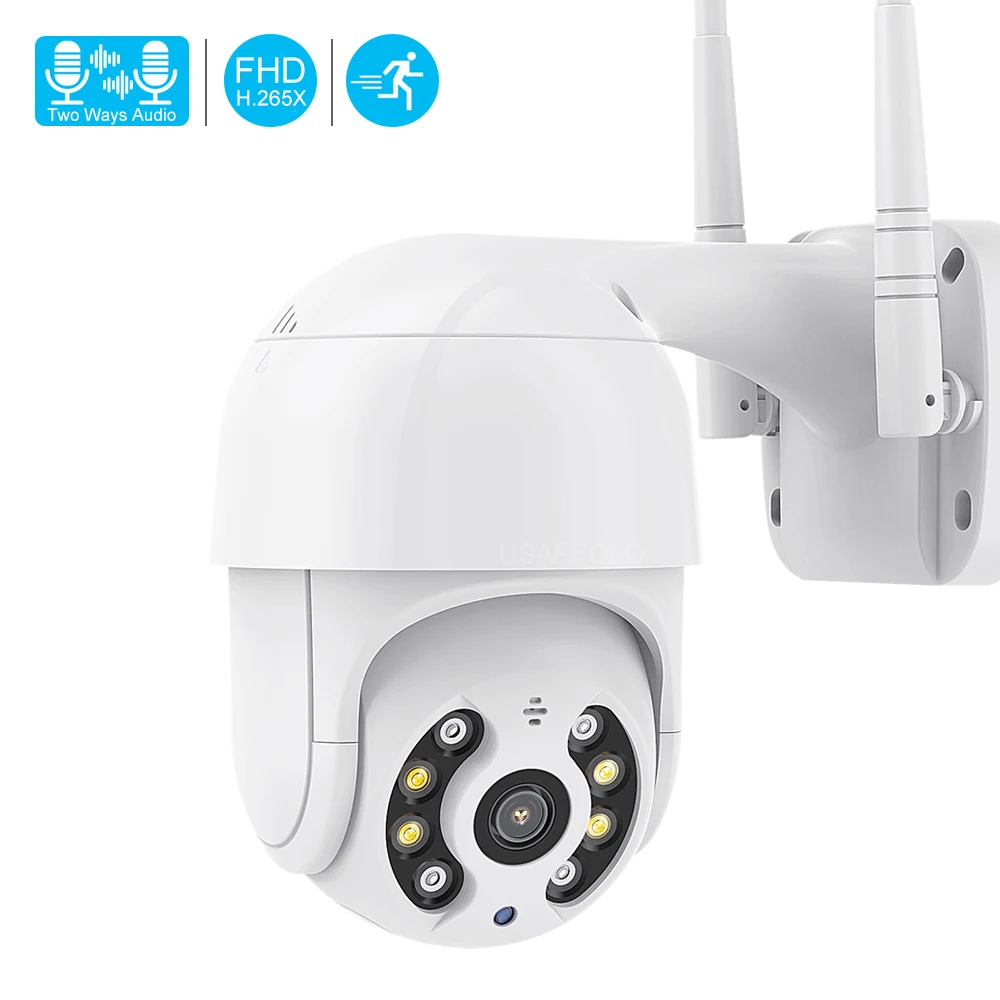 IP камера купольная беспроводная водонепроницаемая Wi Fi 1080P PTZ|Камеры
