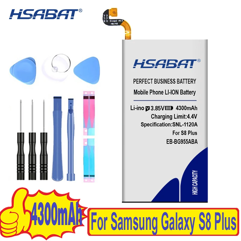 HSABAT 4300 мА/ч, Батарея для EB-BG955ABA samsung GALAXY S8+ G9550 S8 плюс S8Plus SM-G9 SM-G955 G955