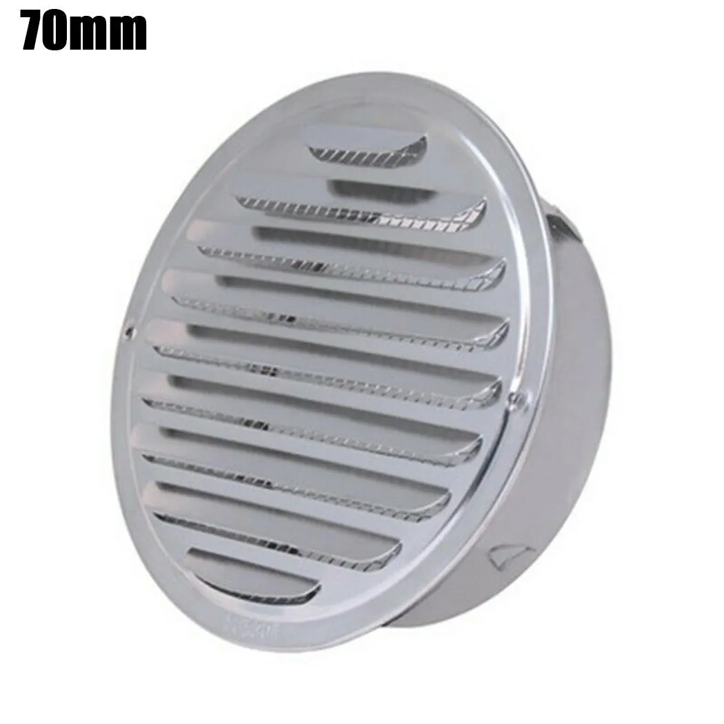 

70mm/150mm/180mm/190mm/200mm Stainless Steel Round Louver Air Vent Air Outlet 201 Range Hood Shutter Vent Home Kitchen Hardware