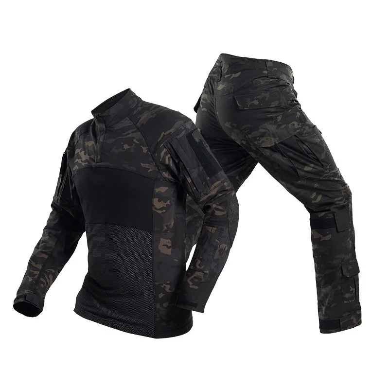 Camouflage Tactical Military Uniform BDU Set Army Combat Shirt Pants Suit Multicam Men Airsoft Sniper Clothing Hunting Clothes