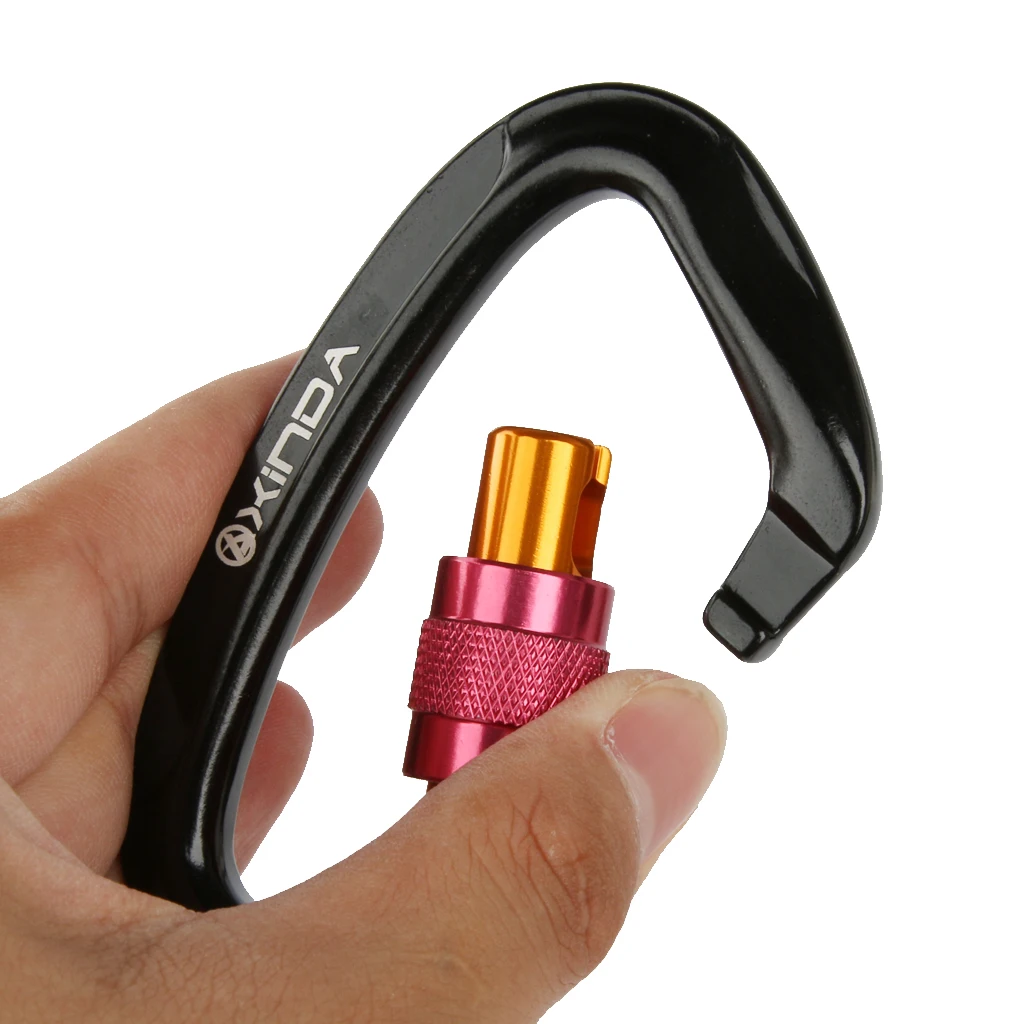 

Фиксирующий Зажим для скалолазания-карабин, сертифицированный CE, 24KN, сверхмощный, для улицы, скалолазания, качания, спасения и тренажерного ...