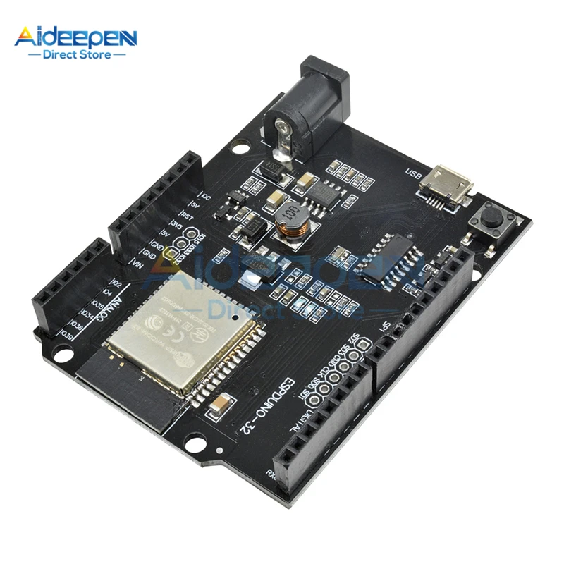Micro USB DC 5 V-12 V WeMos UNO D1 R32 ESP32 wifi Bluetooth макетная плата для Arduino UNO R3 WeMos TTGO с адаптером type-B/Micro USB - Цвет: Micro USB