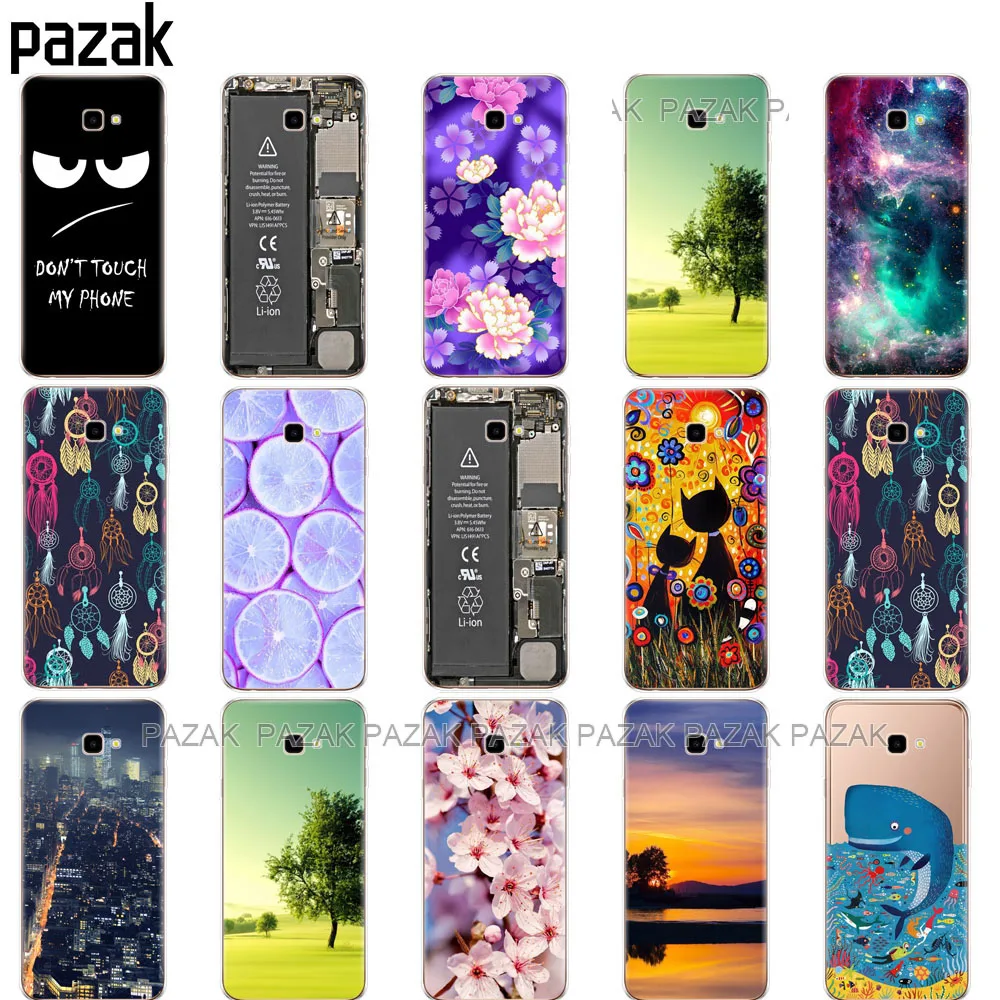 Мягкий чехол для Samsung J4 Plus чехлы с принтом мягкий из ТПУ Prime sm j415 J4Plus 2018|Бамперы| |
