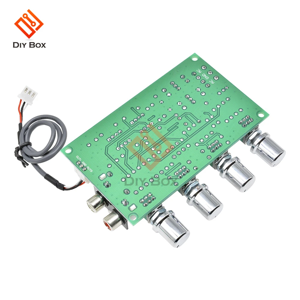 

NE5532 Amplifier Board Audio 4 Channels Preamplifier Tone HIFI Board Stereo Pre-amp Amplifier diy kit volume control speaker