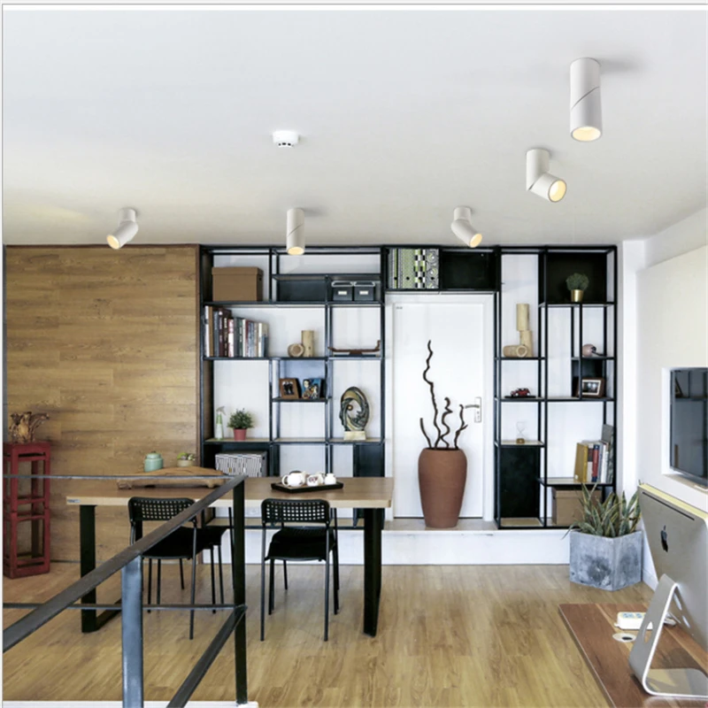 Складной поворотный потолочный светильник Точечный для подсветки монтируемый