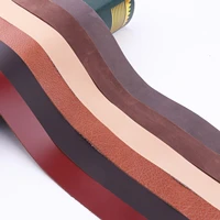 brown purse strap leather italian natural leather flat calf leather strips cowhide leather craft for belt wallet bag shoes