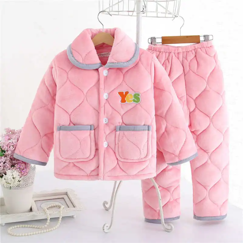 6175 pajama sets Pijama infantil; детская одежда; зимние пижамные комплекты; утепленная Пижама; комплект; детские пижамы; детская фланелевая одежда для сна; пижамы для младенцев - Цвет: 6175 pajama sets