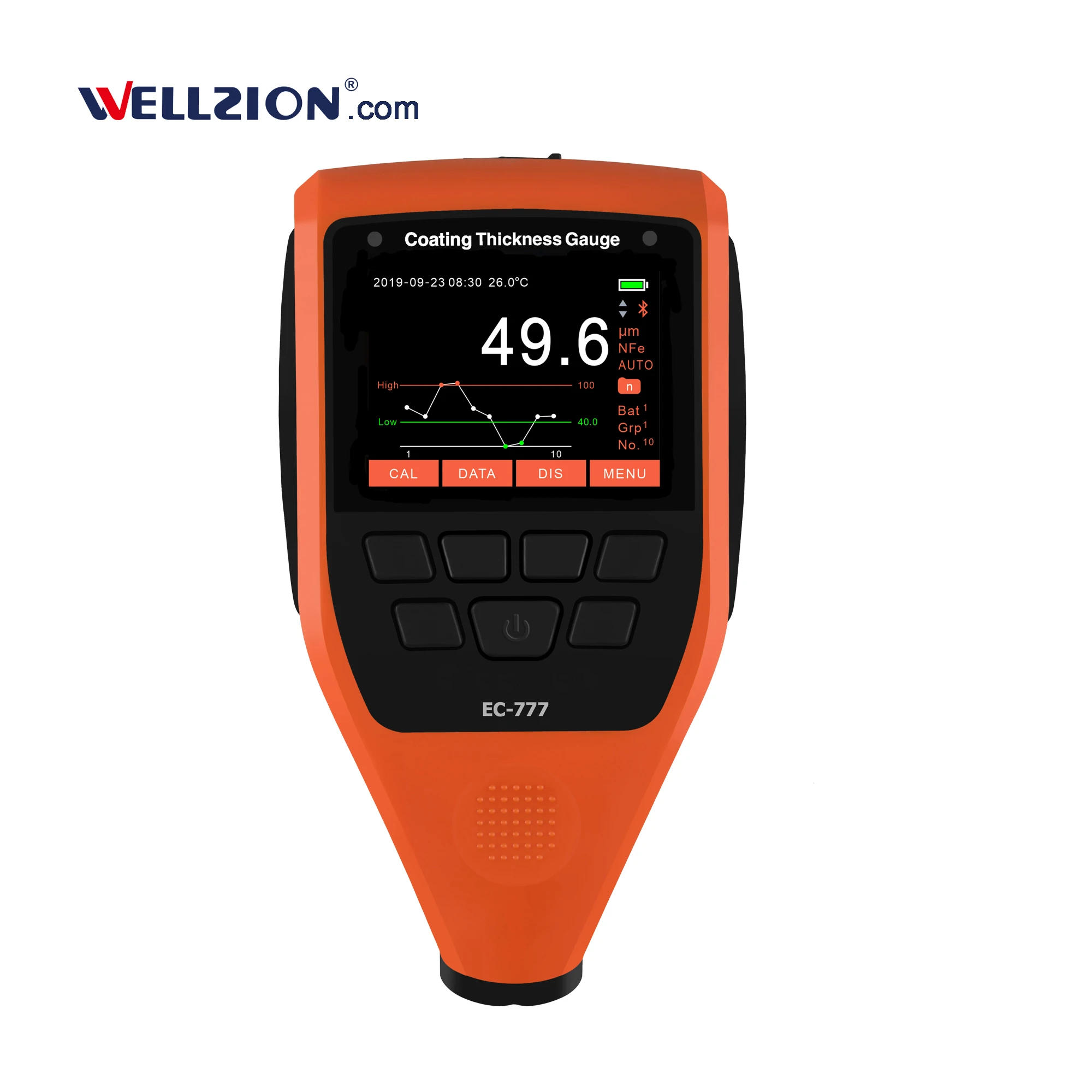 

EC-777E,0 to 2000um Remote Control Coating Thickness Gauge with External Probe