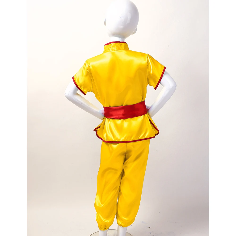 Китайская традиционная одежда Детские Атласные костюмы ушу кунг фу Униформа для