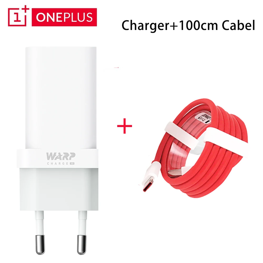 Original OnePlus 7Pro Charger 30W Warp Charger 6A USB Type-C Cable Fast Charging Power Adapter For OnePlus 7 Pro 8 Pro 1+ 7T Pro 65w charger phone