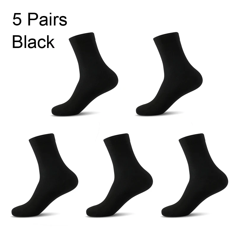 BFDADI 5 пар/Лот повседневные мужские носки в деловом стиле размера плюс европейские