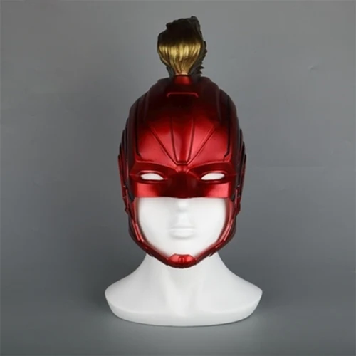 Captain Marvel Mask Фильм Мстители Косплей Маска Таноса Капитан Америка щит Железный человек перчатки руки маска супергероя оружие вечерние реквизит - Цвет: Captain Marvel Mask