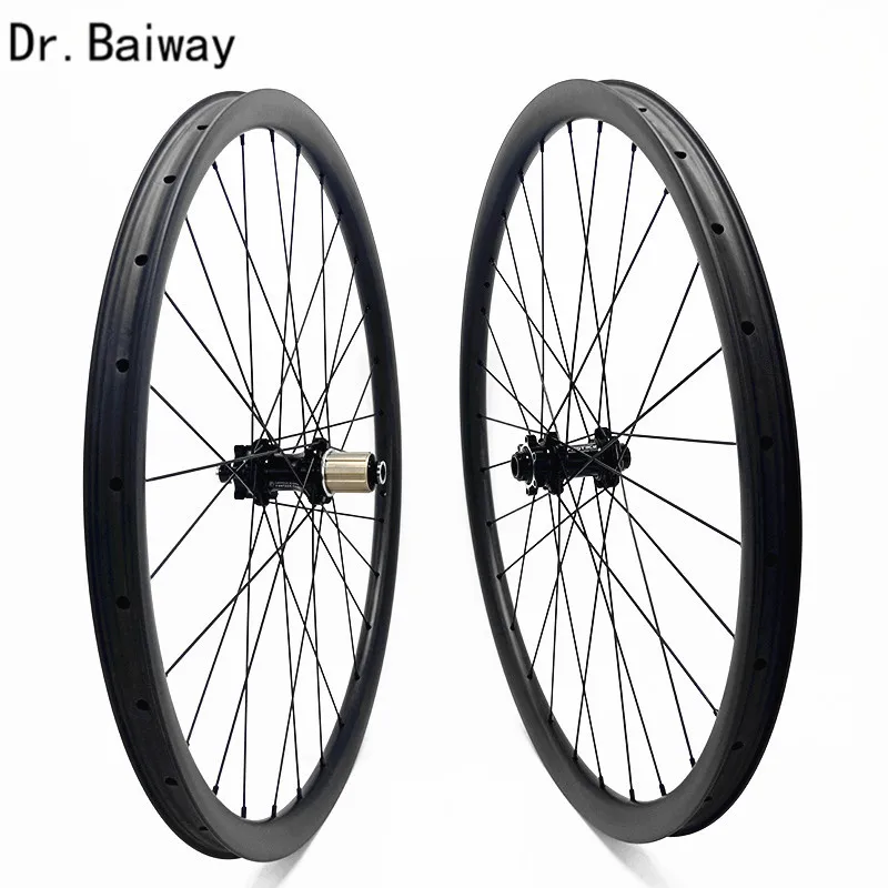 29er biycle Wheel set 36*28 мм AM симметричный бескамерный карбоновый Дисковый Тормоз mtb