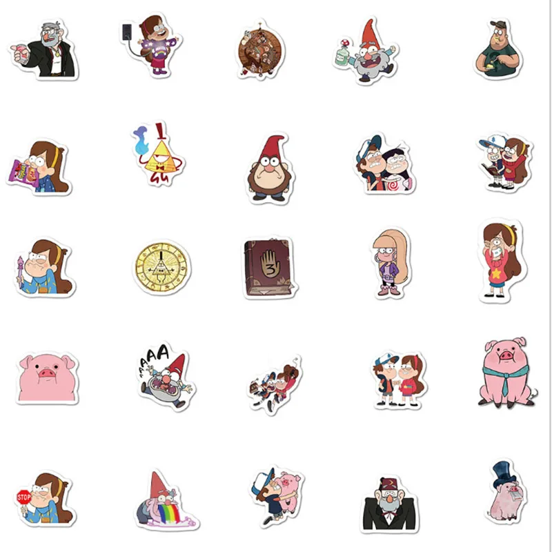 103050pcs movie grotesque town sticker school student diary hand ledger stationery mobile phone guitar decoration kawaii toys free global shipping