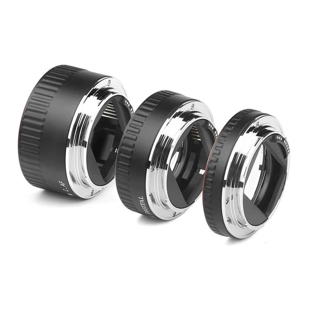 Красное металлическое TTL Автофокус Макро Удлинительное Кольцо для Canon 600d 500d 80d EOS EF